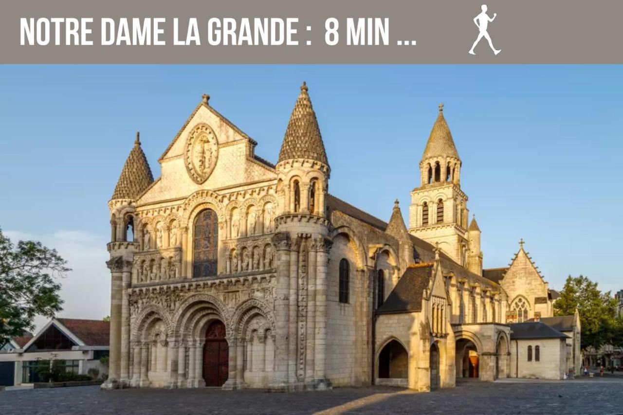 Chambres Poitiers Centre Ville - Salle de Bain, Réfrigérateur, TV et machine à café privatifs - Cuisine commune - Terrasse - Hôtel de ville à 200m Esterno foto