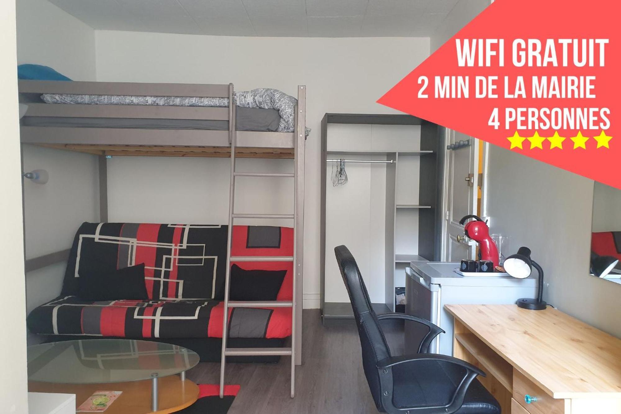 Chambres Poitiers Centre Ville - Salle de Bain, Réfrigérateur, TV et machine à café privatifs - Cuisine commune - Terrasse - Hôtel de ville à 200m Camera foto